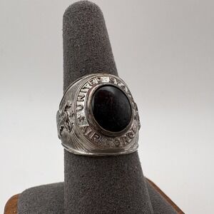 Vintage US Air Force Ring D.B. Sterling Silver 925 Blue Stone Size 8 USAF